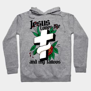 Vintage Cross Tattoo Hoodie